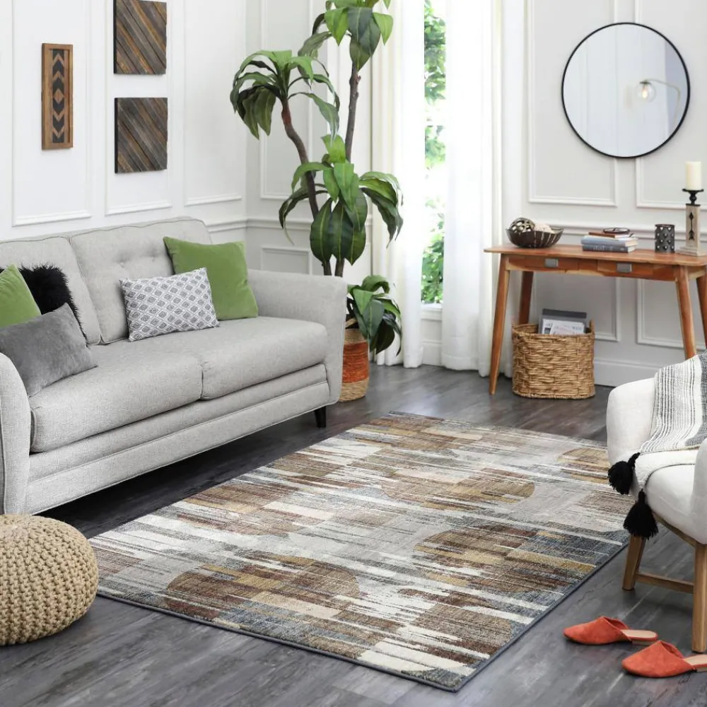 pyramid_lake_taupe__ft_x__1.webp Pyramid Lake Taupe 8 Ft. X 11 Ft. Abstract Area Rug By Mohawk Home | * Cheap