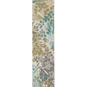 Radiance Aqua 1 Ft. 8 In. X 6 Ft. Machine Washable Floral Runner Rug By Mohawk Home | * Discount