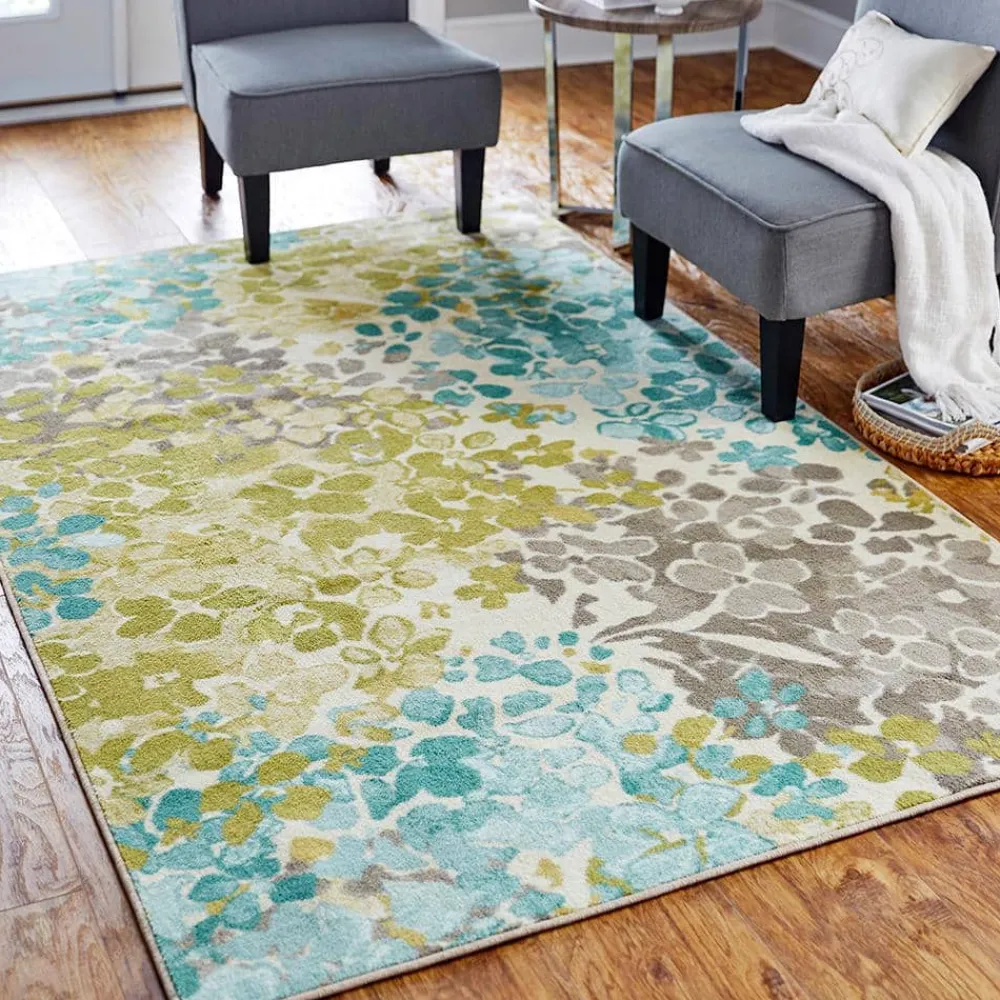radiance_aqua__ft__in_x___1-1.webp Radiance Aqua 7 Ft. 6 In. X 10 Ft. Floral Area Rug By Mohawk Home | * Shop