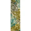 Radiance Aqua 2 Ft. X 8 Ft. Machine Washable Floral Runner Rug By Mohawk Home | * Clearance