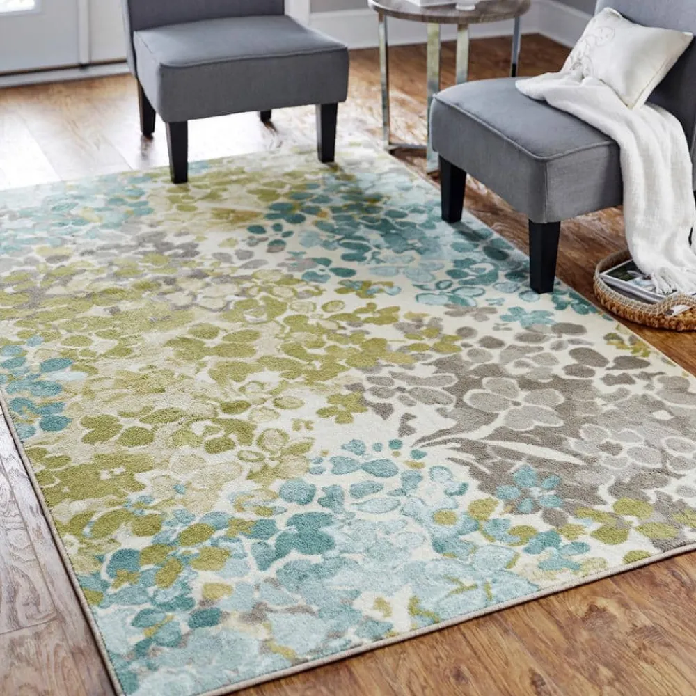 radiance_aqua__ft_x__ft_m_1-1.webp Radiance Aqua 4 Ft. X 5 Ft. Machine Washable Floral Area Rug By Mohawk Home | * Discount