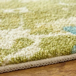 Radiance Aqua 2 Ft. X 8 Ft. Machine Washable Floral Runner Rug By Mohawk Home | * Clearance
