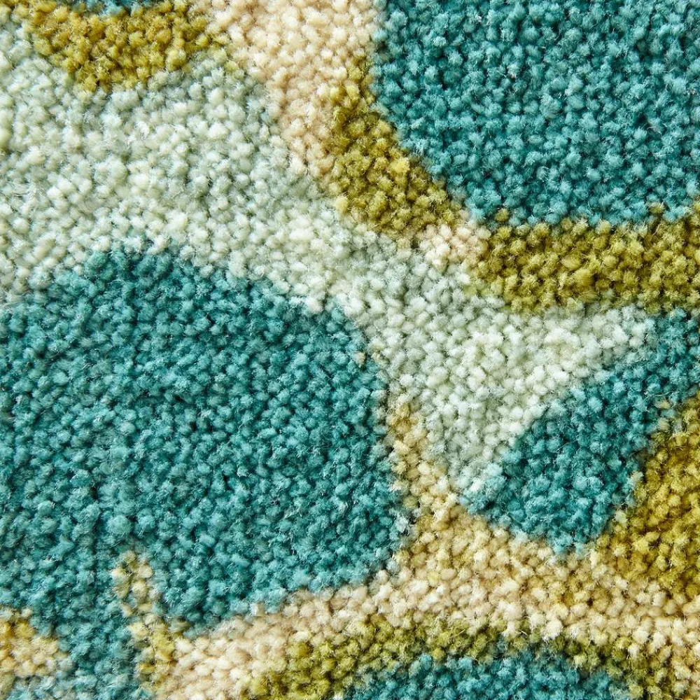 radiance_aqua__ft_x__ft_m_9.webp Radiance Aqua 2 Ft. X 8 Ft. Machine Washable Floral Runner Rug By Mohawk Home | * Clearance