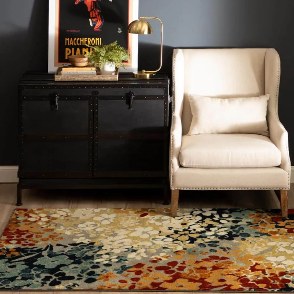 radiance_multi__ft_x__ft__1.webp Radiance Multi 4 Ft. X 5 Ft. Machine Washable Floral Area Rug By Mohawk Home | * Shop