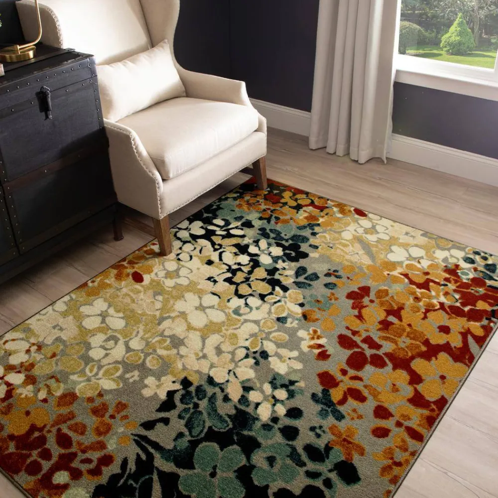 radiance_multi__ft_x__ft__10.webp Radiance Multi 4 Ft. X 5 Ft. Machine Washable Floral Area Rug By Mohawk Home | * Shop