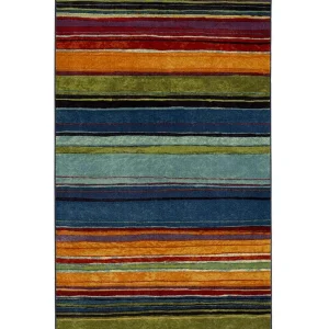 Rainbow Multi 5 Ft. X 8 Ft. Striped Area Rug By Mohawk Home | * Best Sale
