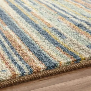 Santos Blue 8 Ft. X 10 Ft. Striped Area Rug By Mohawk Home | * Best