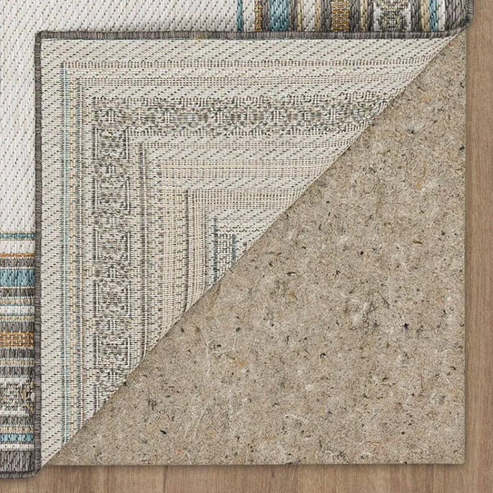 seaside_border_light_grey_8.webp Seaside Border Light Grey 8 Ft. X 10 Ft. Geometric Indoor/Outdoor Area Rug By Mohawk Home | * Clearance