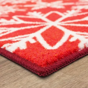 Snowflake Red 2 Ft. X 3 Ft. 4 In. Machine Washable Area Rug By Mohawk Home | * Sale
