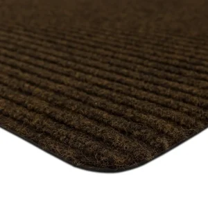 Striped Utility Mat Brown Indoor/Outdoor 24 In. X 60 In. Utility Door Mat By Mohawk Home | * Sale