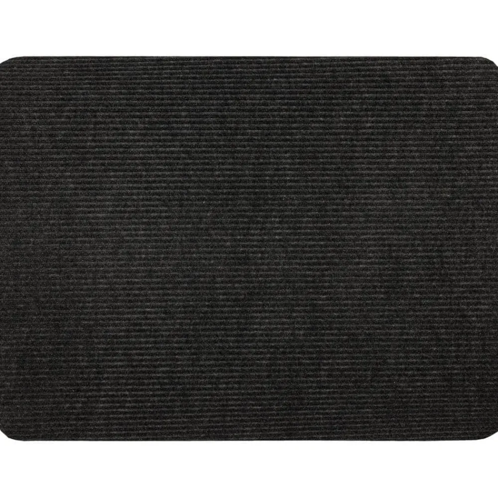 striped_utility_mat_charc_0-3.webp Striped Utility Mat Charcoal Indoor/Outdoor 36 In. X 48 In. Utility Door Mat By Mohawk Home | * Fashion