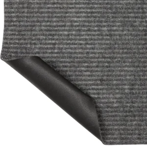 Striped Utility Mat Grey Indoor/Outdoor 36 In. X 48 In. Utility Door Mat By Mohawk Home | * Best Sale