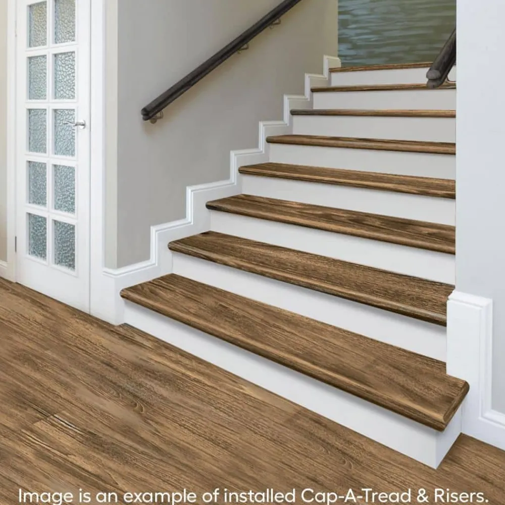 sundance_canyon_hickory_s_2.webp Sundance Canyon Hickory Stair Tread And Reversible Riser Kit 47 In. L X 12-1/8 In. W X 2-3/16 In. T By Cap A Tread | * Outlet