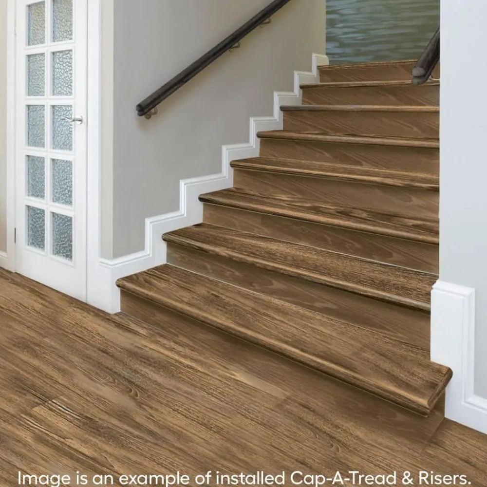 sundance_canyon_hickory_s_3.webp Sundance Canyon Hickory Stair Tread And Reversible Riser Kit 47 In. L X 12-1/8 In. W X 2-3/16 In. T By Cap A Tread | * Outlet