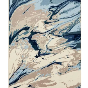 Swirls Blue 7 Ft. 6 In. X 10 Ft. Indoor Area Rug By Mohawk Home | * Store
