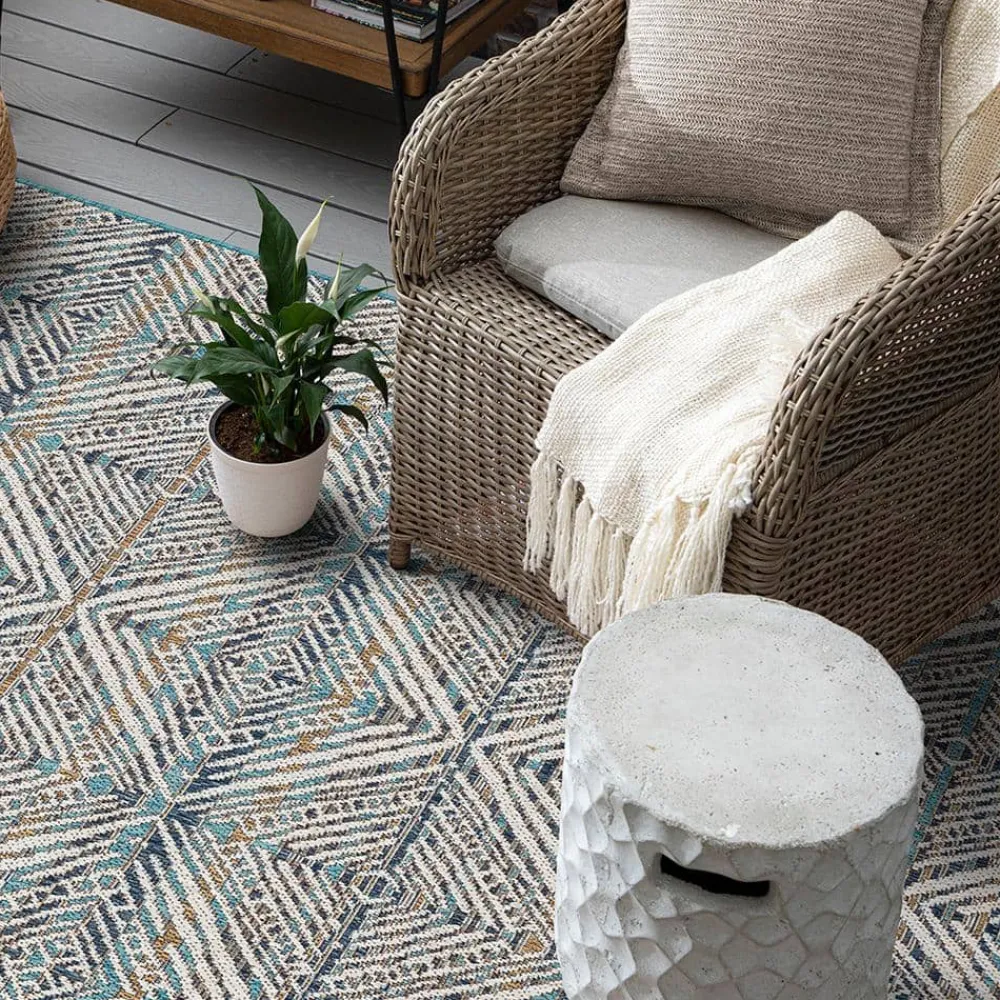 tahoe_quilt_blue__ft_x__f_2.webp Tahoe Quilt Blue 8 Ft. X 10 Ft. Geometric Indoor/Outdoor Area Rug By Mohawk Home | * Best Sale