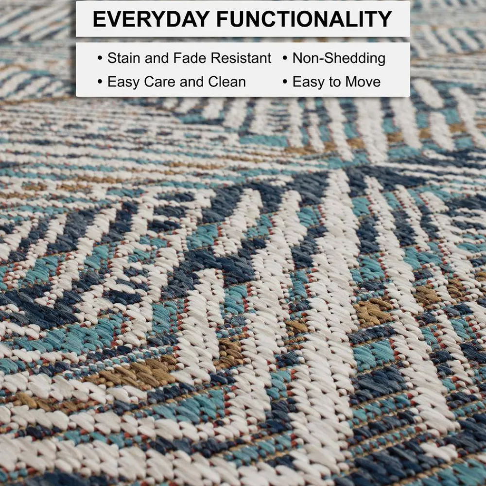 tahoe_quilt_blue__ft_x__f_5.webp Tahoe Quilt Blue 8 Ft. X 10 Ft. Geometric Indoor/Outdoor Area Rug By Mohawk Home | * Best Sale