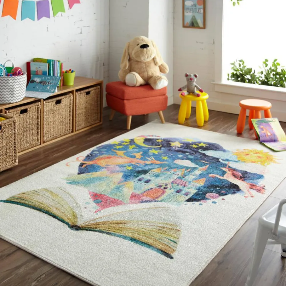 tell_me_a_story_multi__ft_1.webp Tell Me A Story Multi 5 Ft. X 8 Ft. Contemporary Area Rug By Mohawk Home | * Discount