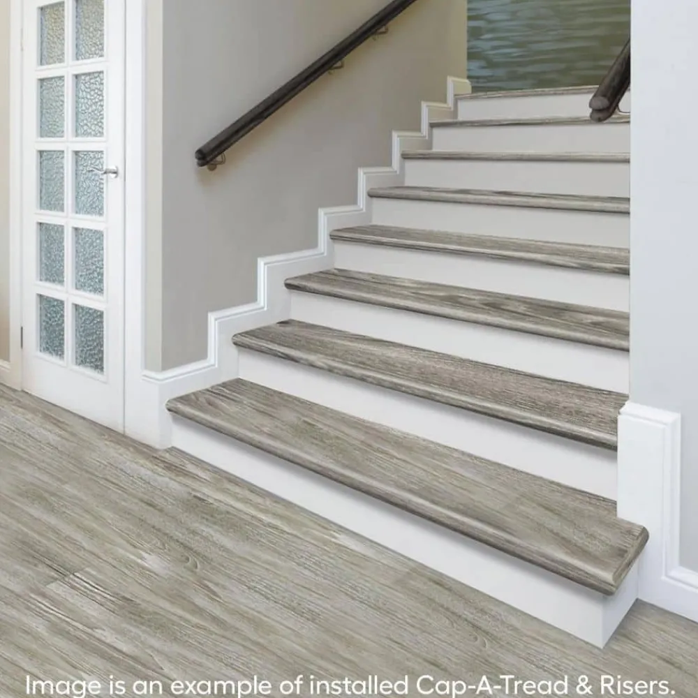 turin_gris_stair_tread_an_2.webp Turin Gris Stair Tread And Reversible Riser Kit 47 In. L X 12-1/8 In. W X 2-3/16 In. T By Cap A Tread | * Discount