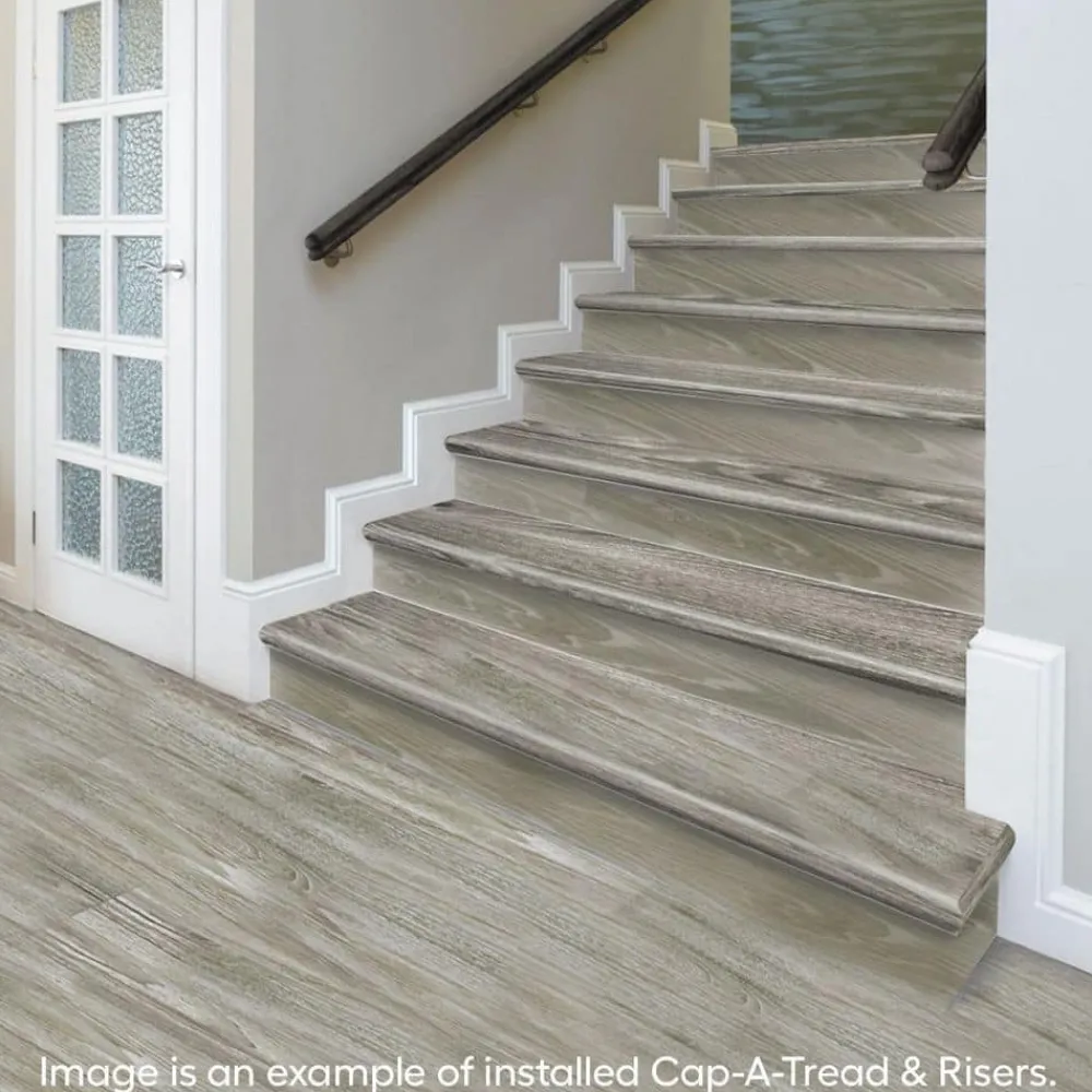 turin_gris_stair_tread_an_3.webp Turin Gris Stair Tread And Reversible Riser Kit 47 In. L X 12-1/8 In. W X 2-3/16 In. T By Cap A Tread | * Discount