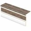 Vintage Pewter Oak Stair Tread And Reversible Riser Kit 47 In. L X 12-1/8 In. D X 1-11/16 In. H For Stairs 1 In. Thick By Cap A Tread | * Outlet
