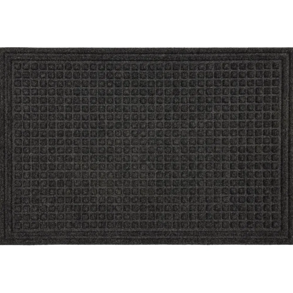 waffle_grid_impression_on_0-1.webp Waffle Grid Impression Onyx 24 In. X 36 In. Recycled Rubber Indoor/Outdoor Door Mat By Mohawk Home | * Flash Sale