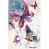 Watercolor Butterflies Purple 5 Ft. X 8 Ft. Abstract Area Rug By Mohawk Home | * Hot