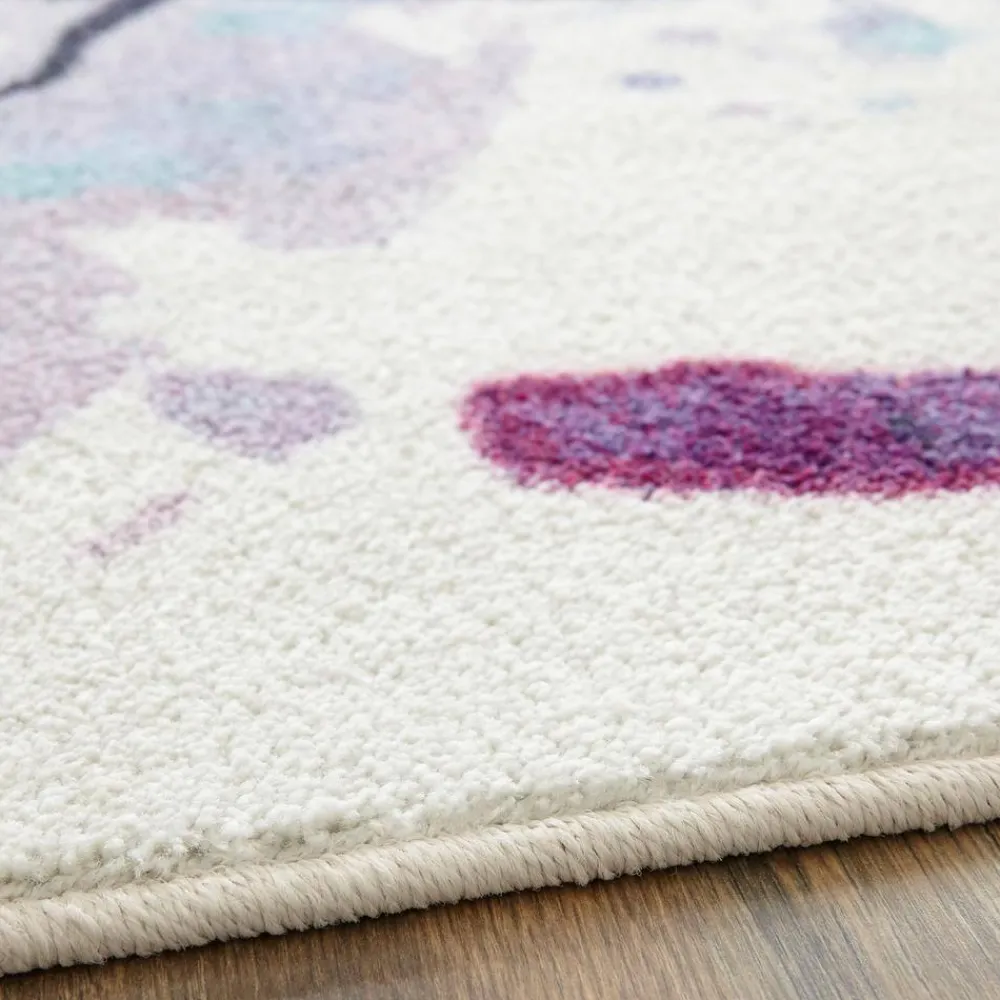 watercolor_butterflies_pu_2.webp Watercolor Butterflies Purple 5 Ft. X 8 Ft. Abstract Area Rug By Mohawk Home | * Hot