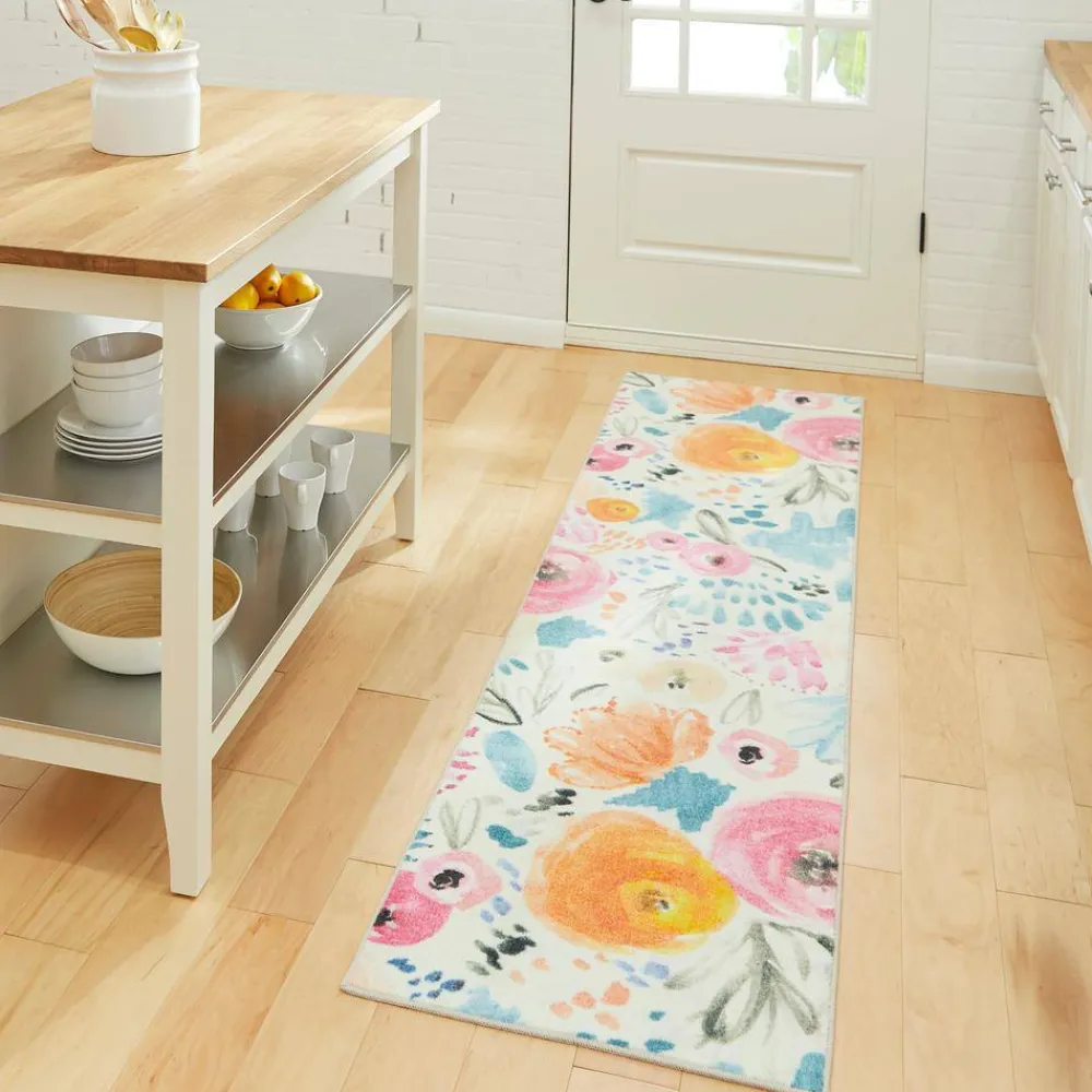watercolor_floral_multi___11.webp Watercolor Floral Multi 8 Ft. X 10 Ft. Floral Area Rug By Mohawk Home | * Best