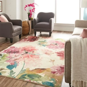 Watercolor Garden Cream 8 Ft. X 10 Ft. Floral Area Rug By Mohawk Home | * Best