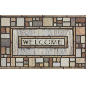 Welcome Drifted Nature 23 In. X 35 In. Doorscapes Estate Mat By Mohawk Home | * Best