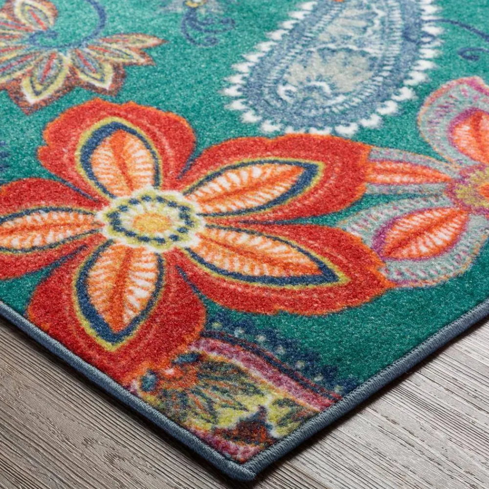whinston_teal__ft_x__ft_p_8.webp Whinston Teal 6 Ft. X 9 Ft. Paisley Area Rug By Mohawk Home | * Shop